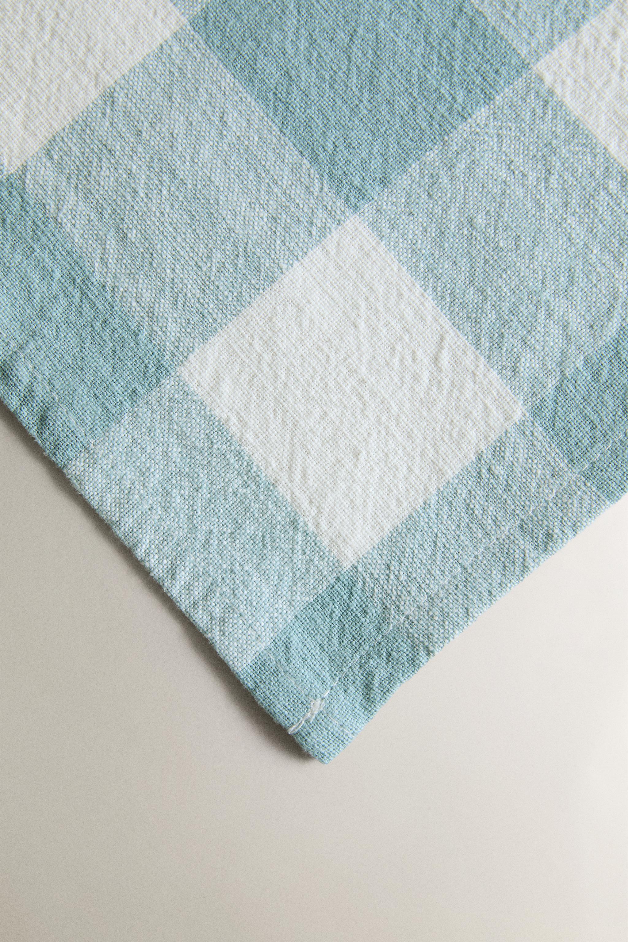 COTTON CHECK NAPKINS (PACK OF 2)